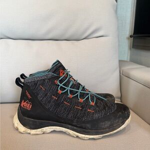 REI Co-op x Outdoor Afro Flash Men’s Hiking Boots | 10.5 | Black/Teal/Orange